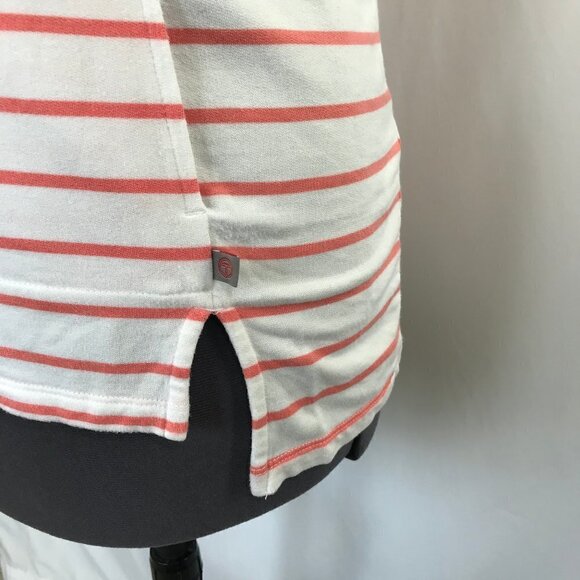 Talbots Coral  & White Stripe Swimsuit Cover Up - Picture 3 of 12